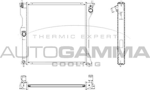 Autogamma 107253 - Radiators, Motora dzesēšanas sistēma ps1.lv