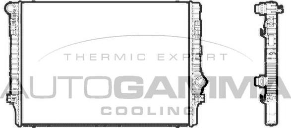 Autogamma 107201 - Radiators, Motora dzesēšanas sistēma ps1.lv