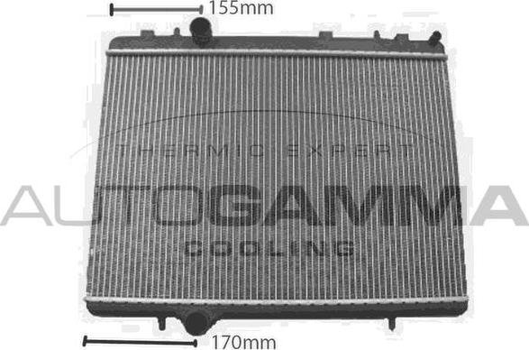 Autogamma 107755 - Radiators, Motora dzesēšanas sistēma ps1.lv