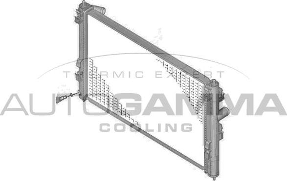 Autogamma 107710 - Radiators, Motora dzesēšanas sistēma ps1.lv