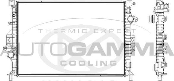 Autogamma 107731 - Radiators, Motora dzesēšanas sistēma ps1.lv