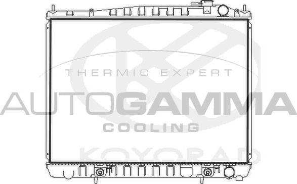 Autogamma 107726 - Radiators, Motora dzesēšanas sistēma ps1.lv