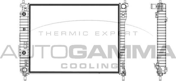 Autogamma 107779 - Radiators, Motora dzesēšanas sistēma ps1.lv