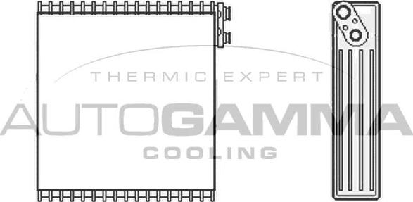 Autogamma 112064 - Iztvaikotājs, Gaisa kondicionēšanas sistēma ps1.lv