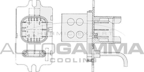 Autogamma GA15225 - Rezistors, Salona ventilators ps1.lv