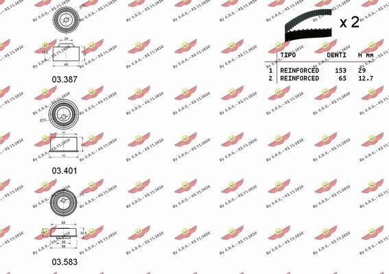 Autokit 04.5410 - Zobsiksnas komplekts ps1.lv