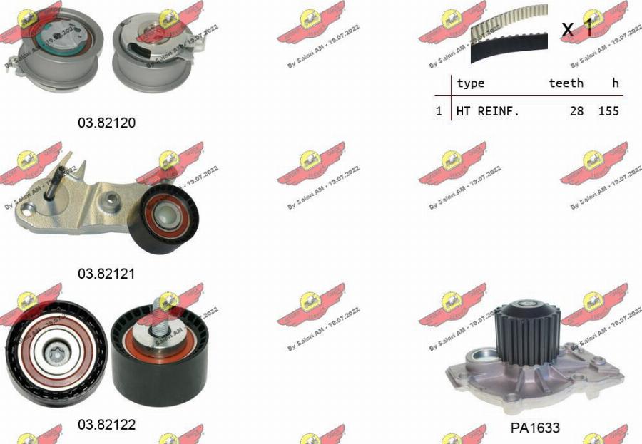 Autokit 04.5481PA - Ūdenssūknis + Zobsiksnas komplekts ps1.lv