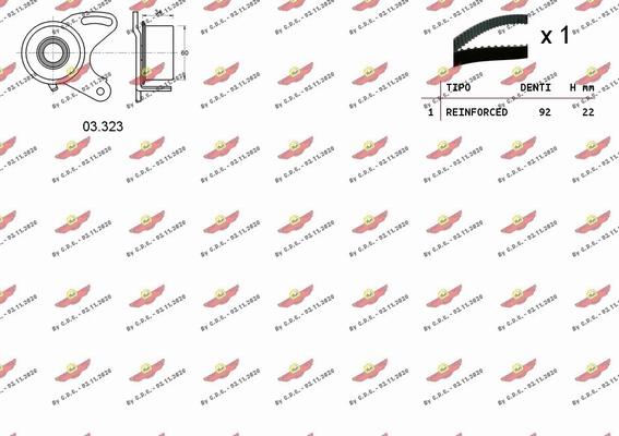 Autokit 04.5429 - Zobsiksnas komplekts ps1.lv