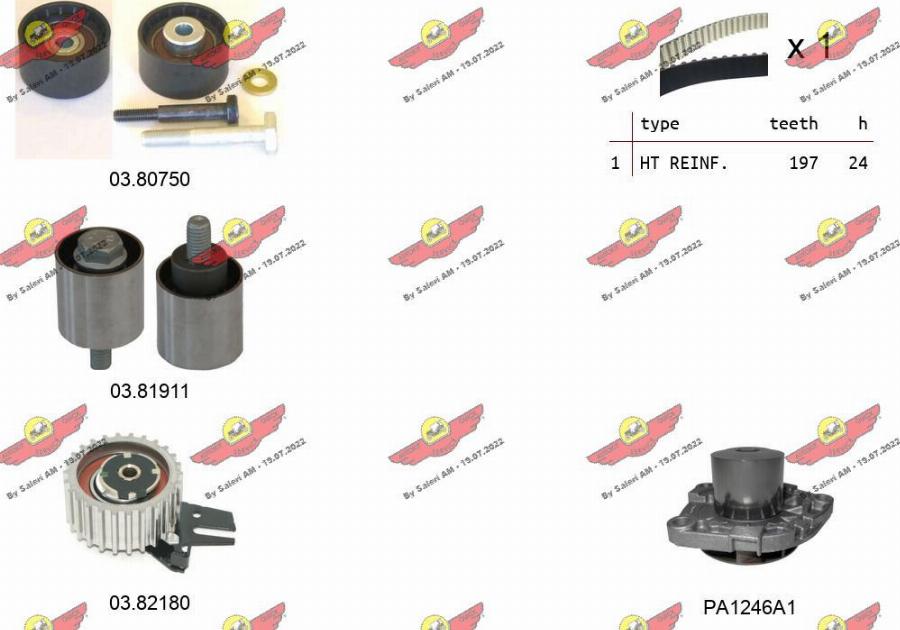 Autokit 04.5475PA - Ūdenssūknis + Zobsiksnas komplekts ps1.lv