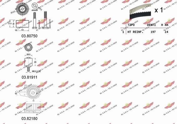 Autokit 04.5475 - Zobsiksnas komplekts ps1.lv