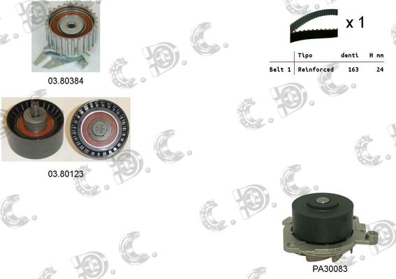 Autokit 04.5096PA - Ūdenssūknis + Zobsiksnas komplekts ps1.lv