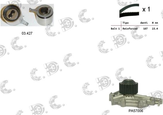 Autokit 04.5093PA - Ūdenssūknis + Zobsiksnas komplekts ps1.lv