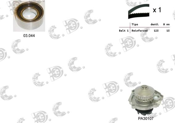 Autokit 04.5045PA - Ūdenssūknis + Zobsiksnas komplekts ps1.lv