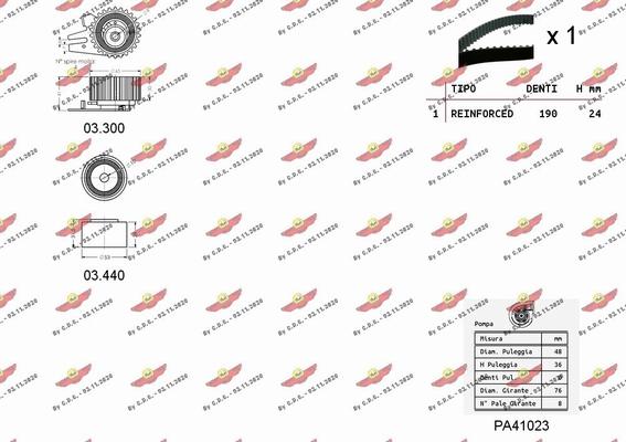 Autokit 04.5042PA - Ūdenssūknis + Zobsiksnas komplekts ps1.lv