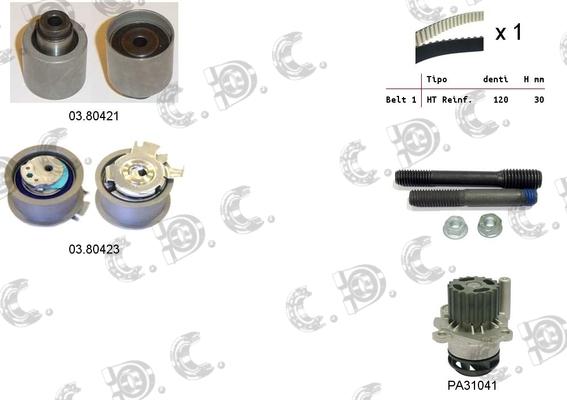 Autokit 04.5056PA2 - Ūdenssūknis + Zobsiksnas komplekts ps1.lv