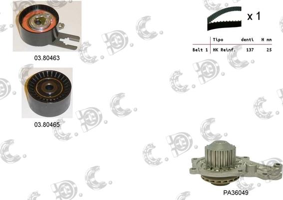 Autokit 04.5053PA - Ūdenssūknis + Zobsiksnas komplekts ps1.lv