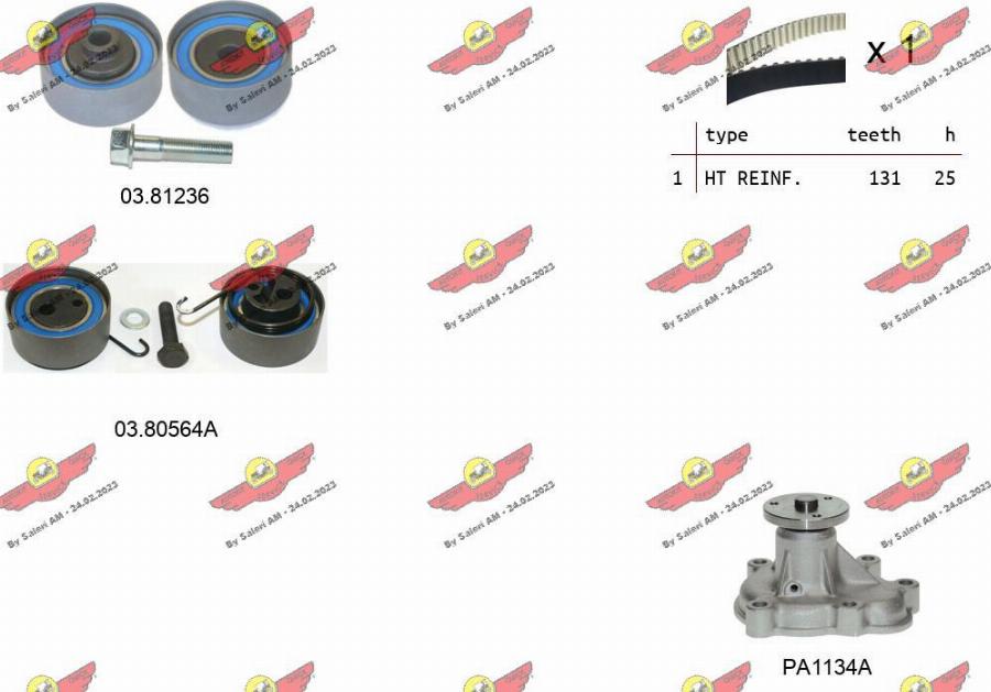 Autokit 04.5057APA2 - Ūdenssūknis + Zobsiksnas komplekts ps1.lv