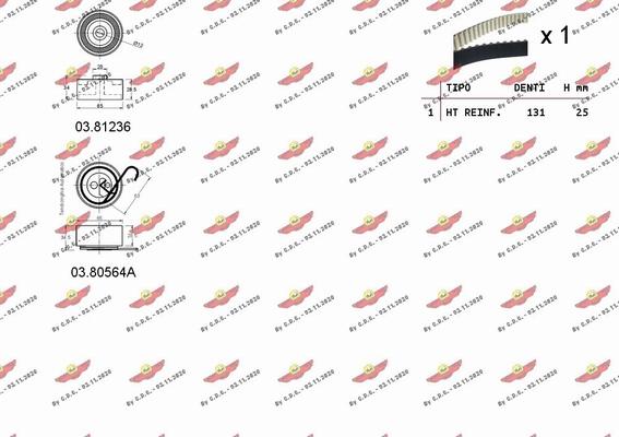 Autokit 04.5057A - Zobsiksnas komplekts ps1.lv