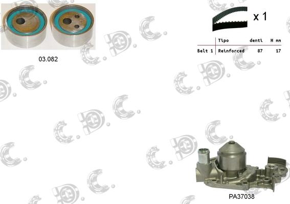 Autokit 04.5009PA - Ūdenssūknis + Zobsiksnas komplekts ps1.lv