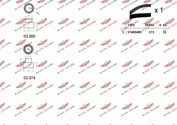 Autokit 04.5008 - Zobsiksnas komplekts ps1.lv