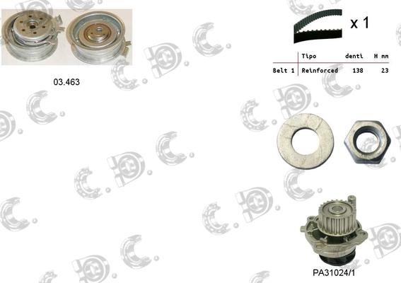 Autokit 04.5011PA - Ūdenssūknis + Zobsiksnas komplekts ps1.lv