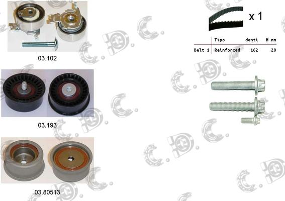 Autokit 04.5038 - Zobsiksnas komplekts ps1.lv