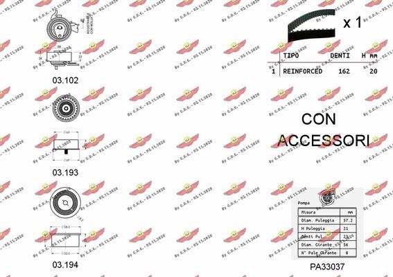 Autokit 04.5037PA - Ūdenssūknis + Zobsiksnas komplekts ps1.lv