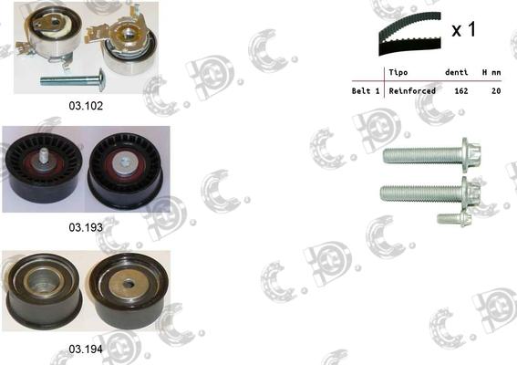 Autokit 04.5037 - Zobsiksnas komplekts ps1.lv