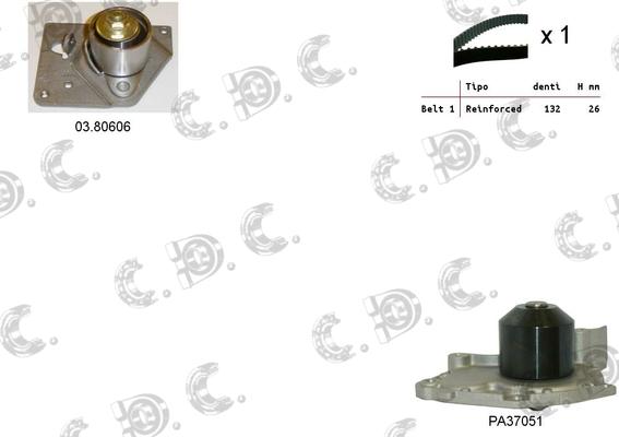 Autokit 04.5105PA - Ūdenssūknis + Zobsiksnas komplekts ps1.lv