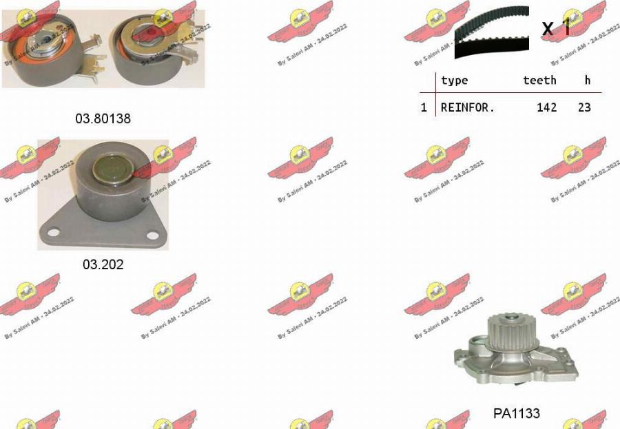 Autokit 04.5102PA - Ūdenssūknis + Zobsiksnas komplekts ps1.lv