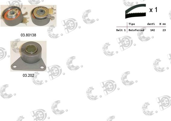 Autokit 04.5102 - Zobsiksnas komplekts ps1.lv