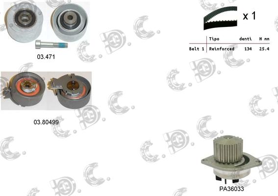 Autokit 04.5112PA - Ūdenssūknis + Zobsiksnas komplekts ps1.lv