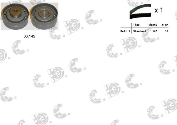 Autokit 04.5186 - Zobsiksnas komplekts ps1.lv