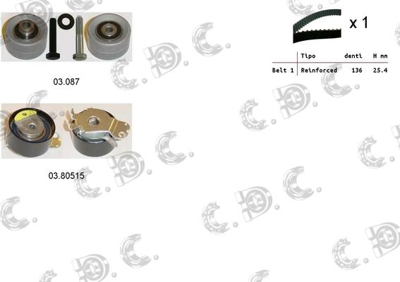 Autokit 04.5134 - Zobsiksnas komplekts ps1.lv