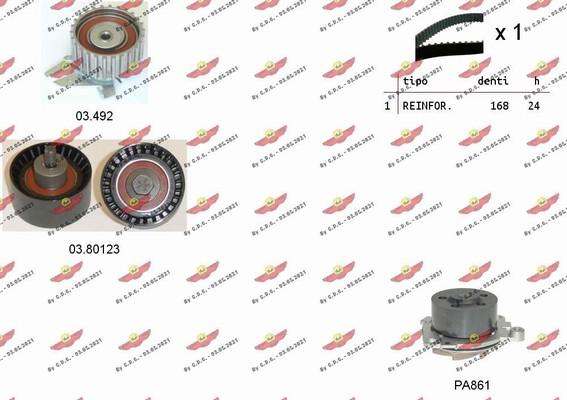 Autokit 04.5133PA - Ūdenssūknis + Zobsiksnas komplekts ps1.lv