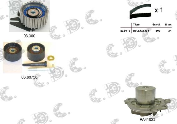 Autokit 04.5125PA - Ūdenssūknis + Zobsiksnas komplekts ps1.lv