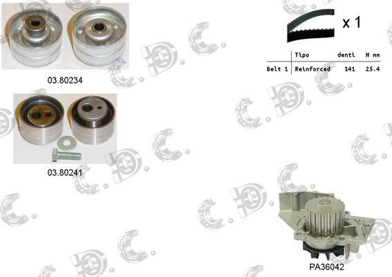 Autokit 04.5126PA - Ūdenssūknis + Zobsiksnas komplekts ps1.lv