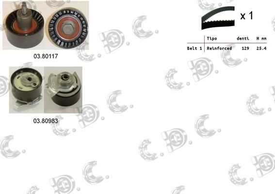 Autokit 04.5399 - Zobsiksnas komplekts ps1.lv