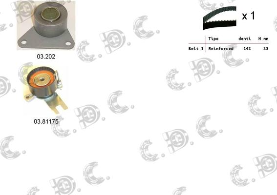 Autokit 04.5344 - Zobsiksnas komplekts ps1.lv