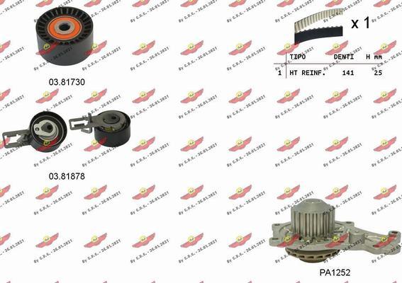 Autokit 04.5348PA - Ūdenssūknis + Zobsiksnas komplekts ps1.lv