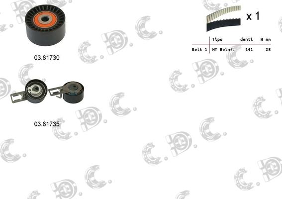 Autokit 04.5347 - Zobsiksnas komplekts ps1.lv