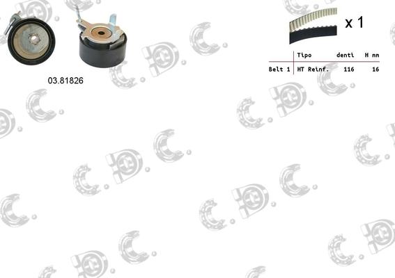 Autokit 04.5351 - Zobsiksnas komplekts ps1.lv