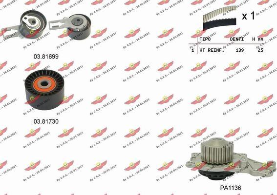 Autokit 04.5358PA - Ūdenssūknis + Zobsiksnas komplekts ps1.lv