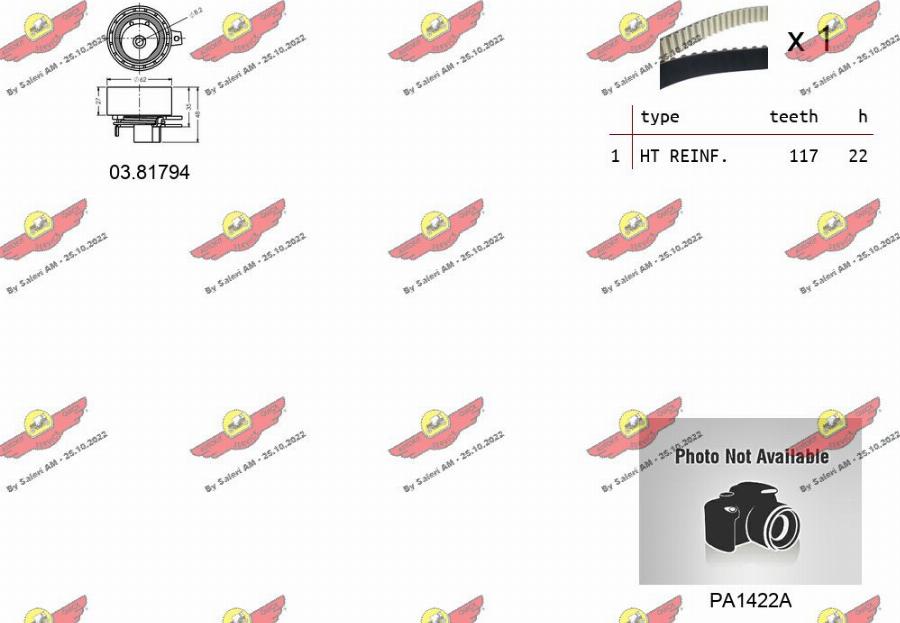 Autokit 04.5353PA - Ūdenssūknis + Zobsiksnas komplekts ps1.lv