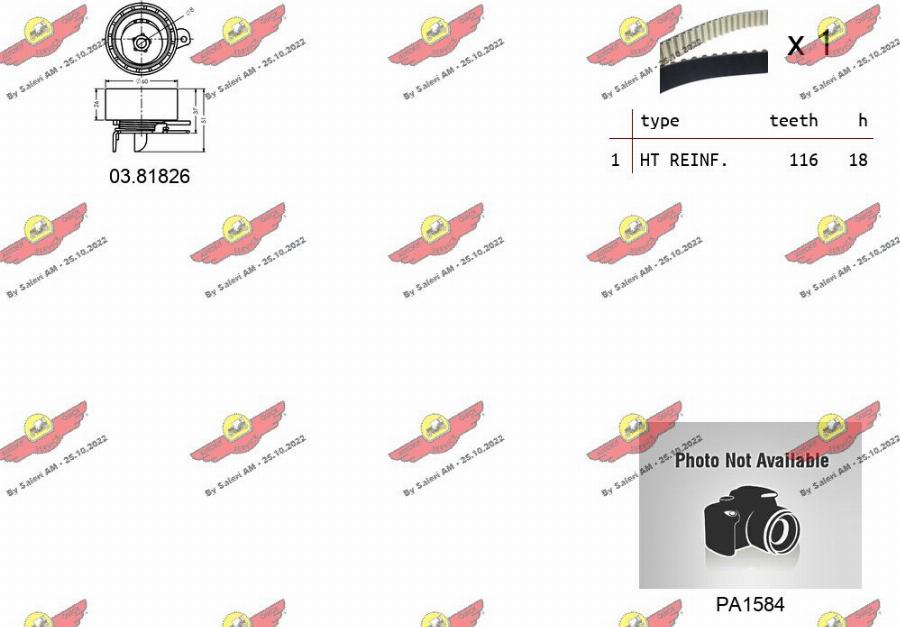 Autokit 04.5352PA - Ūdenssūknis + Zobsiksnas komplekts ps1.lv