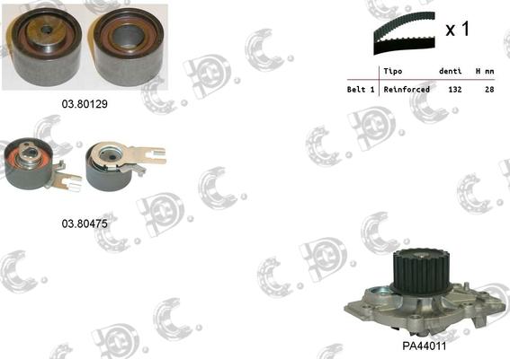 Autokit 04.5305PA - Ūdenssūknis + Zobsiksnas komplekts ps1.lv