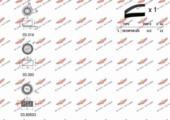 Autokit 04.5386 - Zobsiksnas komplekts ps1.lv