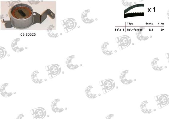 Autokit 04.5381 - Zobsiksnas komplekts ps1.lv