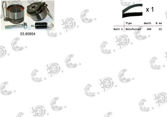 Autokit 04.5388 - Zobsiksnas komplekts ps1.lv