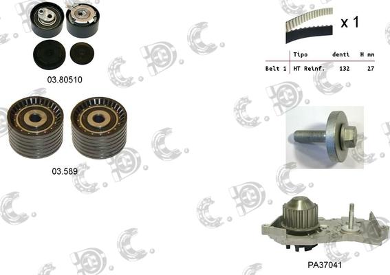 Autokit 04.5336PA - Ūdenssūknis + Zobsiksnas komplekts ps1.lv